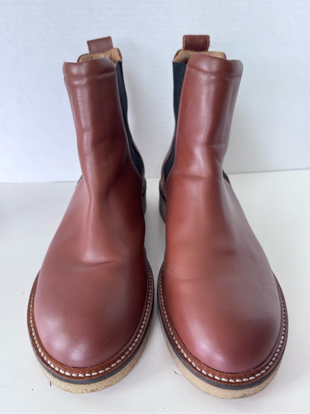 Everlane The Chelsea Boot Leather Tobacco Brown Women’s Size 9.5 - Picture 5 of 12